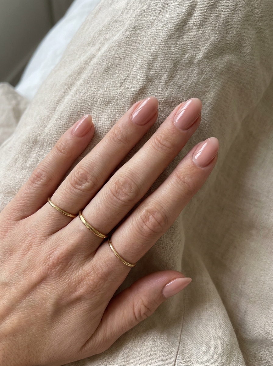 Rosy Nude Pink Nails als Hellrosa Nägel Inspiration 2026